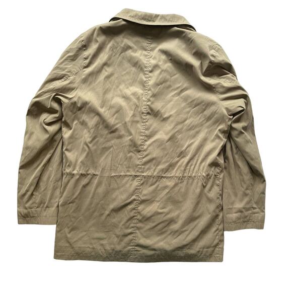 TravelSmith Long Large Men's Jacket Khaki Front Button - Picture 7 of 8
